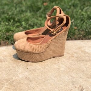 Jeffrey Campbell Platform Leather Wedge size 7.5